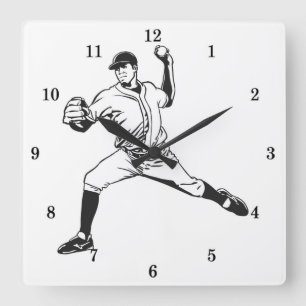 Horloge Carrée Tournoi de tennis de Wall Clock