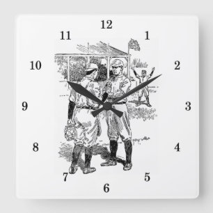 Horloge Carrée Tournoi de tennis de Wall Clock