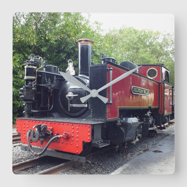 HORLOGE CARRÉE TRAIN À VAPEUR (Recto)