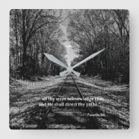 Train de voie ferrée noir et blanc Proverbes Écrit