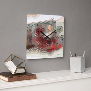 HORLOGE CARRÉE TRAINS