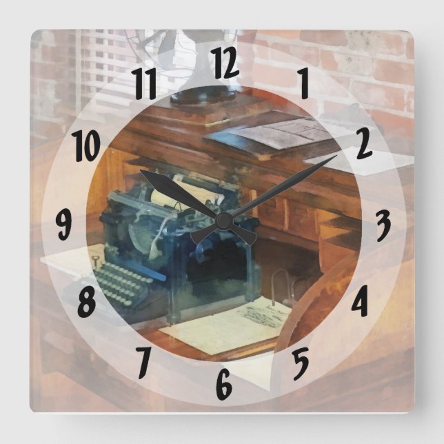 Horloge Carrée Trains - Bureau du Chef de Gare (Recto)