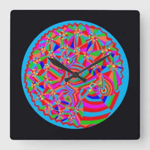 Horloge Carrée Trance magique