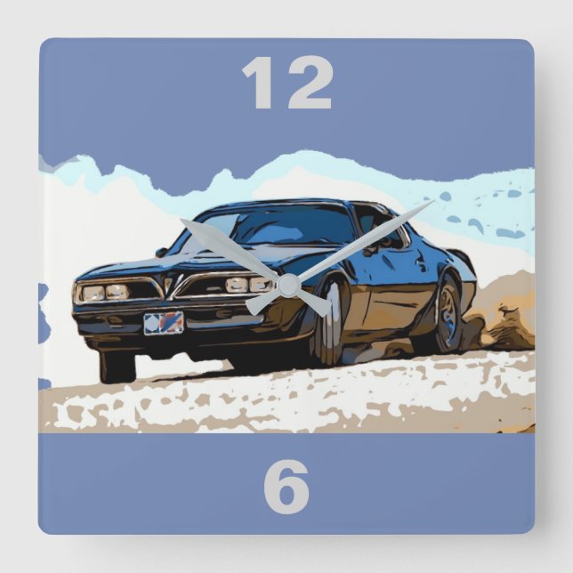 HORLOGE CARRÉE TRANS AM 1977 (Recto)