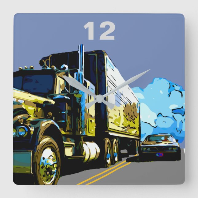 HORLOGE CARRÉE TRANS AM 1977 (Recto)