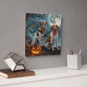 Horloge Carrée Treking Walker Halloween Éffrayant