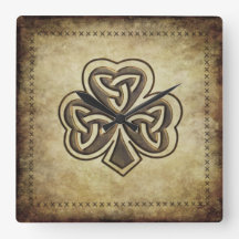 Trendy grundge shamrock irlandais chanceux