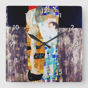 Horloge Carrée Trois ans de vie, Gustav Klimt