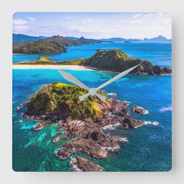 Horloge Carrée Tropical Beaches | El Nido Phillipines (Recto)
