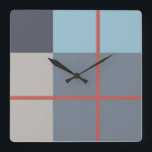 Horloge Carrée Trout Blue Grey Cotton Gris Semence Orange Rouge M<br><div class="desc">2022-23</div>