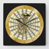 Tuba... Rolled Sheet Music.
