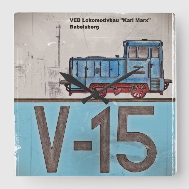 Horloge Carrée Tube de cheminée (Recto)