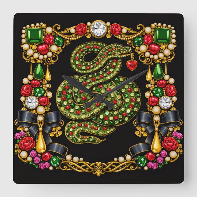 Horloge Carrée Tudor Inspired Design Scottish Scotland History  (Recto)