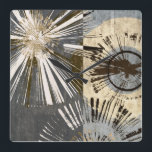 Horloge Carrée Tuiles d'éclatement I<br><div class="desc">Décorations pour la maison</div>