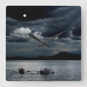 Horloge Carrée Twice in a Blue Moon Poster