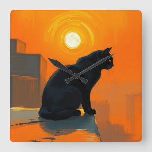 Horloge Carrée Twilight Sentinel