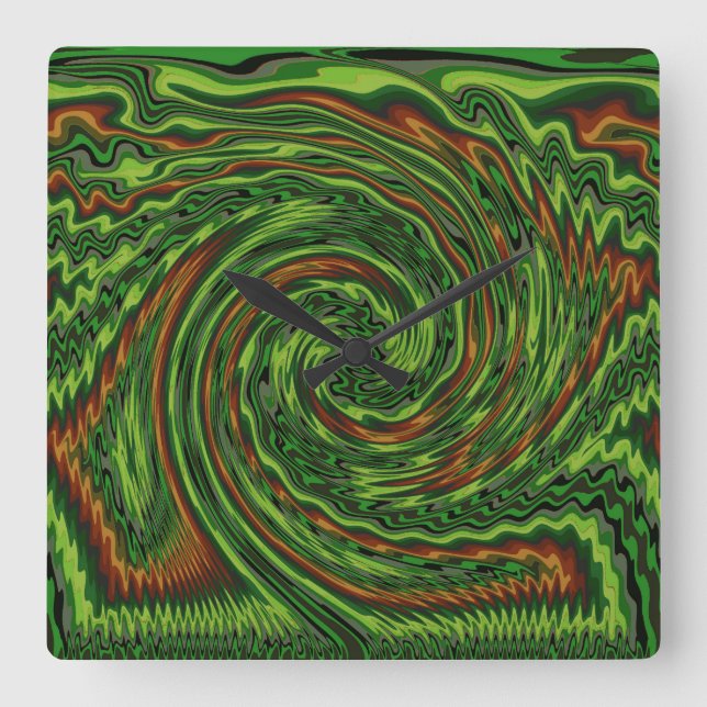 Horloge Carrée Twist (Recto)