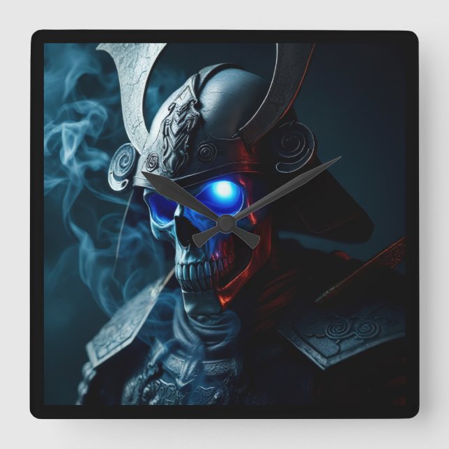 Horloge Carrée Ultimate Ghost Samurai Warrior Clock (Recto)