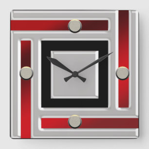 Horloge Carrée Ultra Modern Contemporary Wall Clock