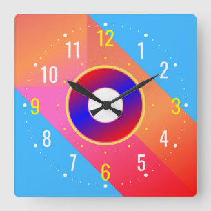 Horloge Carrée Un design élégant et contemporain - Unique