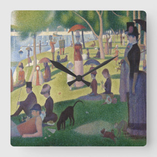 Horloge Carrée Un dimanche à La Grande Jatte par Georges Seurat