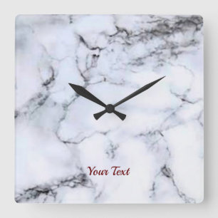 Horloge Carrée Un logo personnalisé simple et élégant ici compagn