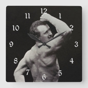 Horloge Carrée Un nouvel article de StrongMen Eugen Sandow Bodybu