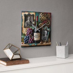 Horloge Carrée Un style steampunk romantique