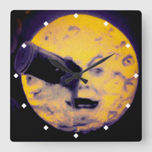 Horloge Carrée Un voyage au cauchemar de pourpre de sommeil