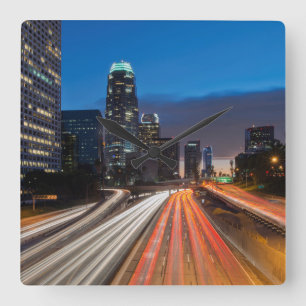 Horloge Carrée USA, Californie, Los Angeles, 110 Freeway 2
