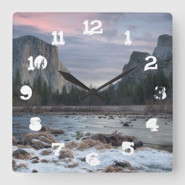 Horloge Carrée Vallée de Yosemite (Recto)