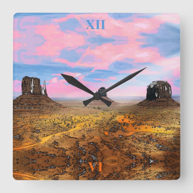 Horloge Carrée Vallée du Monument (Recto)