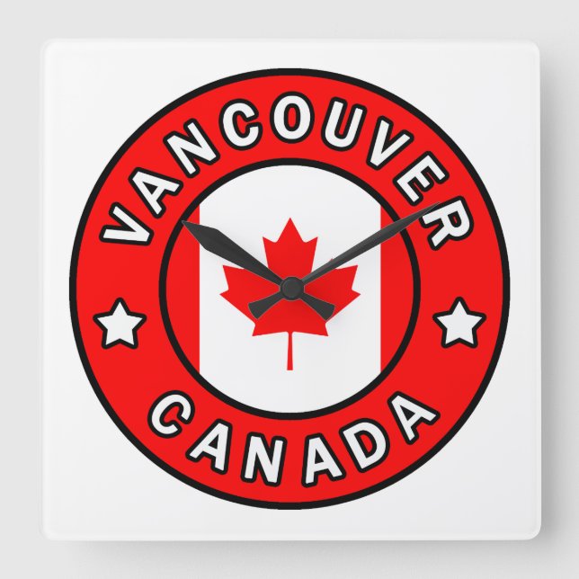 Horloge Carrée Vancouver Canada (Recto)
