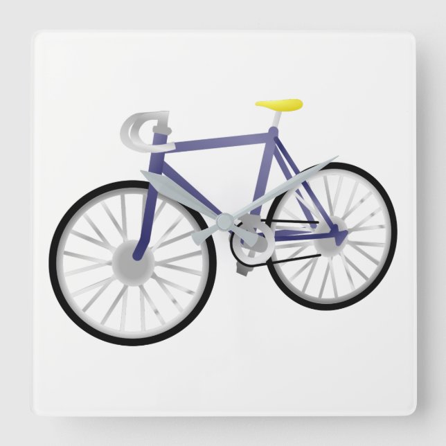 Horloge Carrée Vélo (Recto)