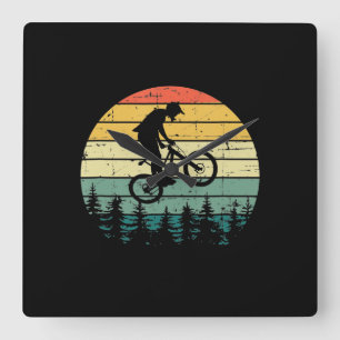 Horloge Carrée Vélo de montagne MTB vintage Downhill
