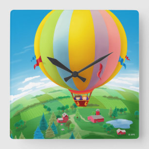 Horloge Carrée Vent