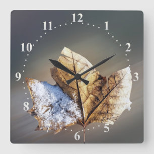 Horloge Carrée vent and snow