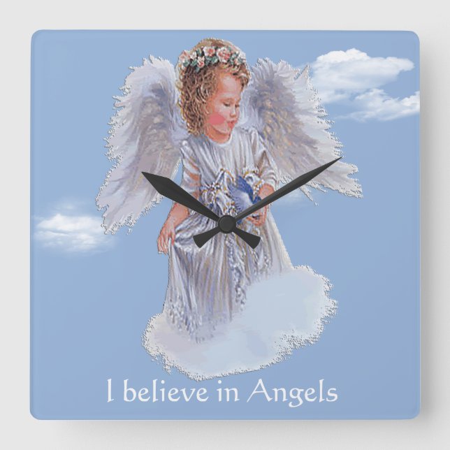 Horloge Carrée Verset biblique (Recto)