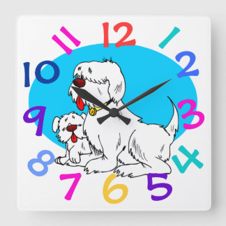 Horloge Carrée Very Cute Dog
