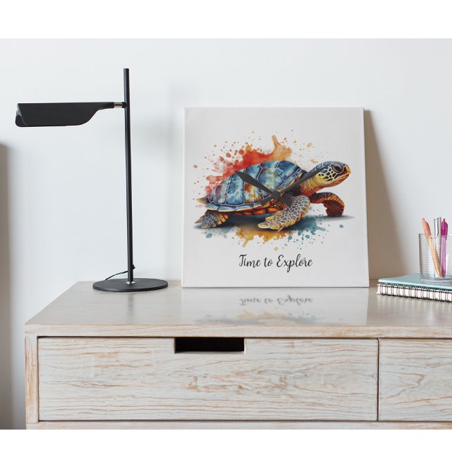 Horloge Carrée Vibrant Voyager, custom (Créateur téléchargé)