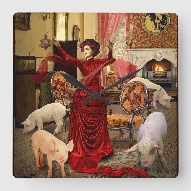 Horloge Carrée Victorian (Recto)