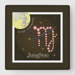 Horloge Carrée Vierge 23 août au 23 septembre