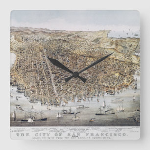 Horloge Carrée View Of San Francisco, 1878