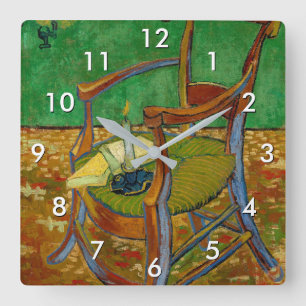 Horloge Carrée Vincent van Gogh - Fauteuil de Paul Gauguin
