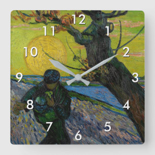 Horloge Carrée Vincent van Gogh - Le Sower