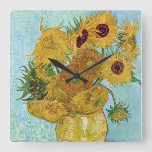 Horloge Carrée Vincent Willem van Gogh , Sunflowers