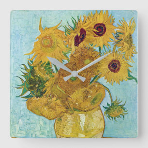 Horloge Carrée Vincent Willem van Gogh , Sunflowers