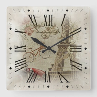 Horloge Carrée Vintage
