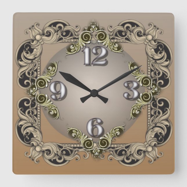 Horloge Carrée Vintage (Recto)