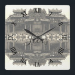 Horloge Carrée Vintage China Canton Foshan ancestral temple Large<br><div class="desc">Mega Pack 220 HD Photos Resolution for Print only $60 https://megaspacks.gumroad.com/l/suluy</div>